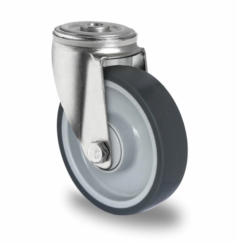 Bolt Hole Swivel Castor Ø 100 mm Series P2V2 Single Ball Bearing