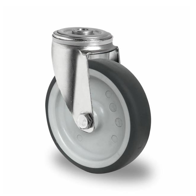 Bolt Hole Swivel Castor Ø 80 mm Series P2W2 Plain Bearing