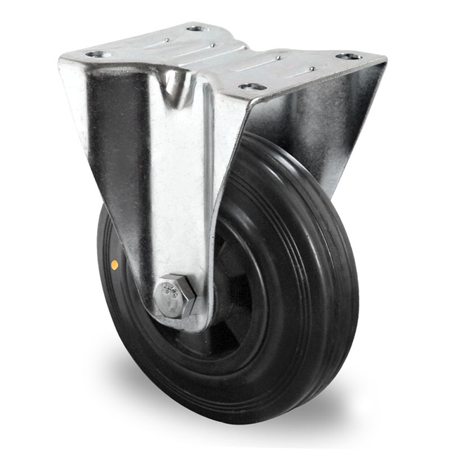 Fixed Castor Ø 80 mm Series P4S4 (ESD) Roller Bearing