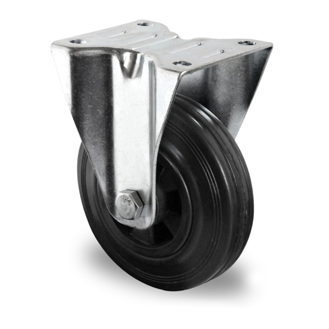 fixed castor ø 250 mm series P4S4 roller bearing