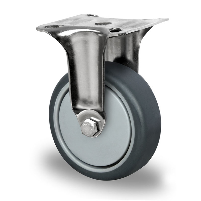 Fixed Castor Ø 75 mm Series P2T2 Plain Bearing Stainless Steel
