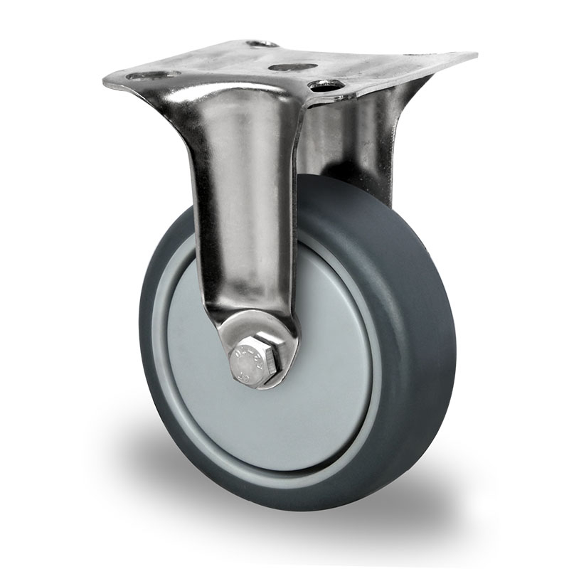 Fixed Castor Ø 75 mm Series P2T2 Ball Bearing Stainless Steel