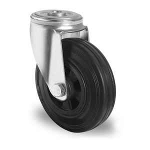 Bolt Hole Swivel Castor Ø 100 mm Series P4S4 Roller Bearing