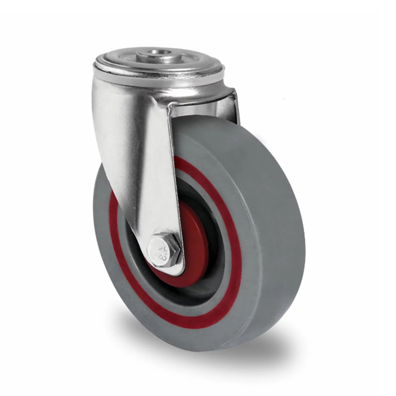 Bolt Hole Swivel Castor Ø 100 mm Series T6P2 Single Ball Bearing